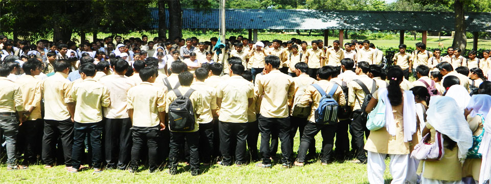 College Week Flag Hoisting