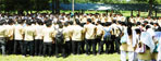 College Week Flag Hoisting